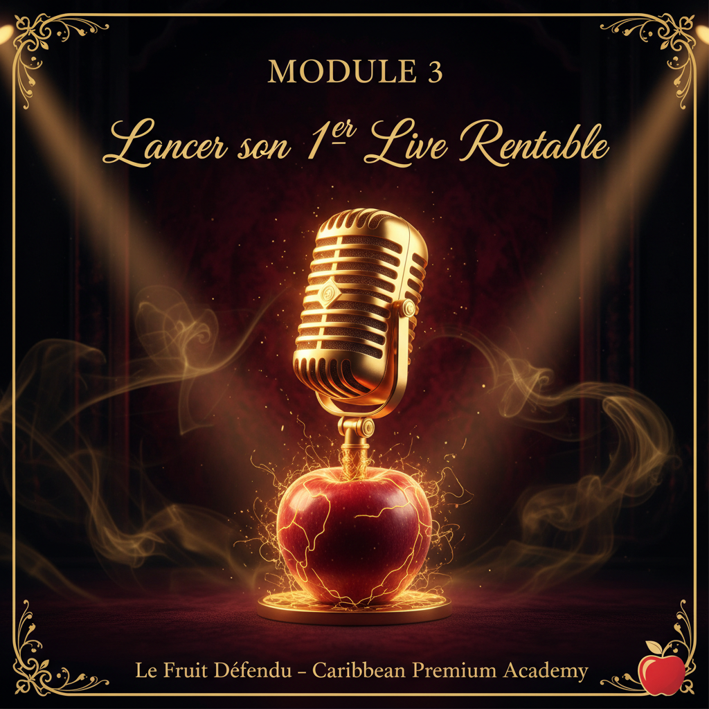 Module 3 : Lancer son 1er Live Rentable 🍎
